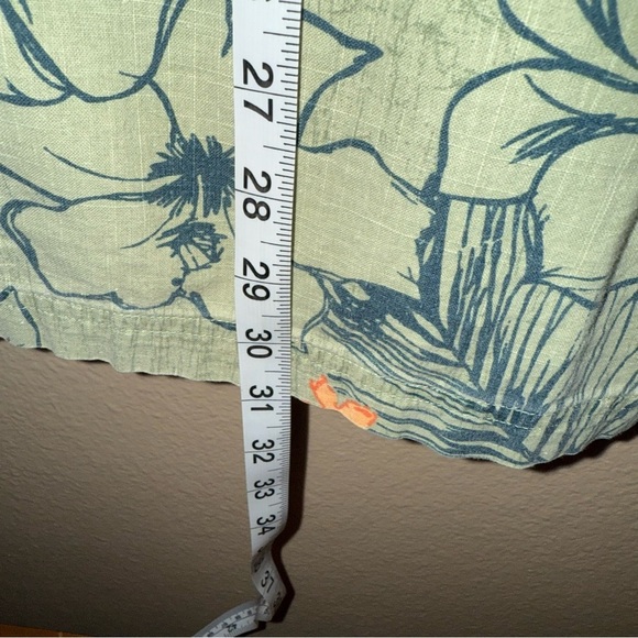 Croft & Barrow Green and Orange Casual Button Down Shirt XL - Picture 8 of 9